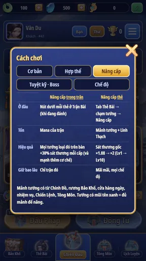 Trang Cách chơi trong game