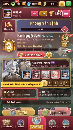 Ô Chinh Đồ ở màn chính