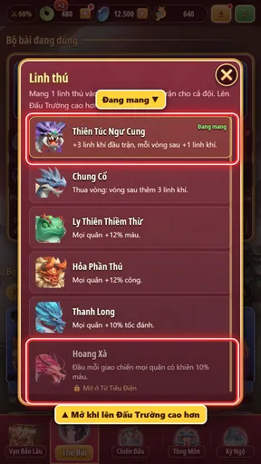 Danh sách 6 linh thú