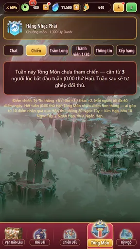 Tab Chiến: điều kiện, cách tính điểm, quà